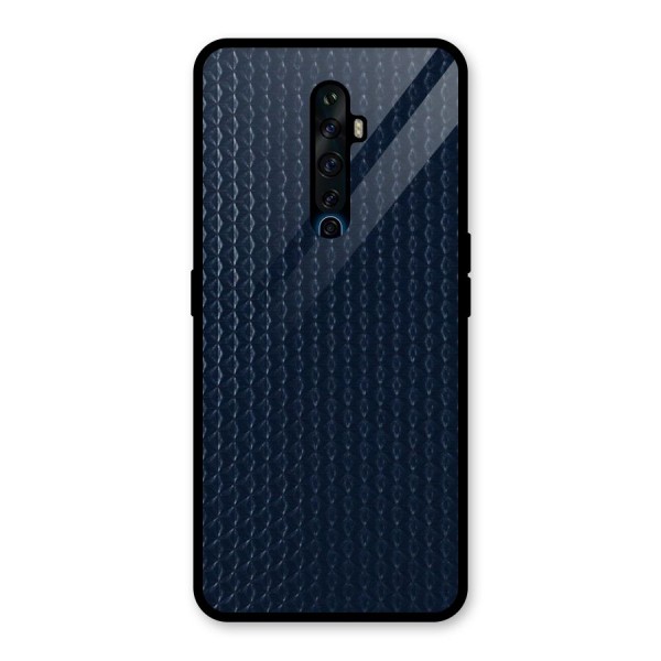 Blue Pattern Glass Back Case for Oppo Reno2 Z